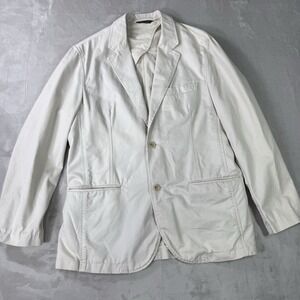 Banana Republic 100% Cotton Safari Blazer Size XL Beige Made in India